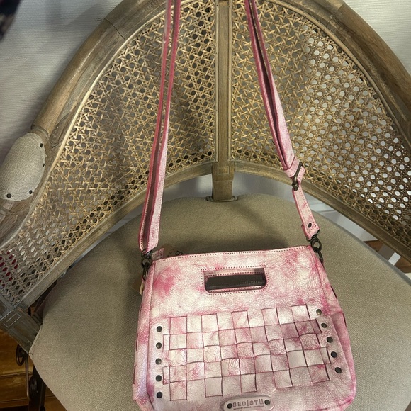BED|STU Keiki  Fuschia Textured Leather Shoulder Bag - Picture 2 of 8